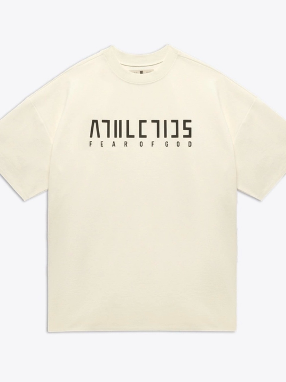 Fear of God For Adidas Ivory Short-Sleeve Logo Tee